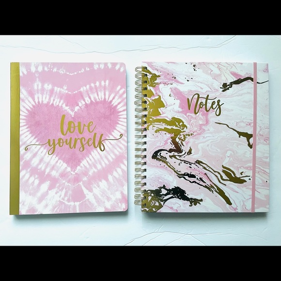 James Burke Collection Pink Heart Tie Dye Notebook - Picture 1 of 12